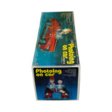 Vintage Battery Operated "Photoing In Car" Chinese Metal Car with Box (Not-Working)
