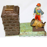 1892 Mechanical J. & E. Stevens Shepard Hardware Cast Iron Artillery Bank