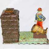 1892 Mechanical J. & E. Stevens Shepard Hardware Cast Iron Artillery Bank
