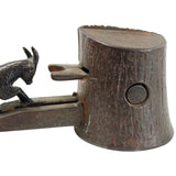 1885 Judd Company "Butting Goat Tree Stump" Cast Iron Mechanical Bank