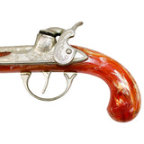 Hubley Flintlock Jr. Single Cap Toy Gun With Bakelite & Metal Frame