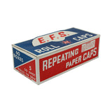Vintage Carton Of 60 Boxes Of E.F.S. Brand 50 Shot Paper Caps (5 Rolls per Box)