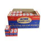 1940's - 1950's Acme Brand Caps In Case With 69 Boxes Of Caps