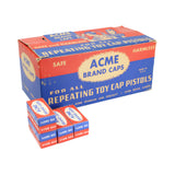 1940's - 1950's Acme Brand Caps In Case With 69 Boxes Of Caps