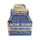 1940's - 1950's Acme Brand 72 Big Shot Caps in Case With Original 72 Boxes Of Unopened Caps