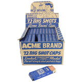 1940's - 1950's Acme Brand 72 Big Shot Caps in Case With Original 72 Boxes Of Unopened Caps