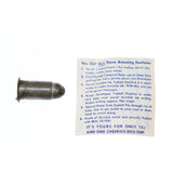 1946 Kix Cereal Premium The Lone Ranger .45 Silver Bullet with 15 cents Premium Offer