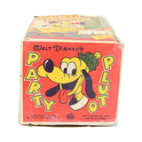 Early 1950's Louis Marx Wind-Up Plastic Party Pluto With Box