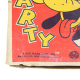 Early 1950's Louis Marx Wind-Up Plastic Party Pluto With Box