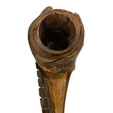 Hand Carved Early 1900's Pipe Featuring Black Man Riding An Alligator