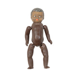 3 - Vintage Jointed Black Dolls - Man, Boy & Baby