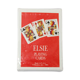 4-Piece Borden Dairy "Elsie The Cow" Items including Plush Toy, Miniature Rubber Elsies & Playing Cards