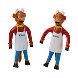 4-Piece Borden Dairy "Elsie The Cow" Items including Plush Toy, Miniature Rubber Elsies & Playing Cards