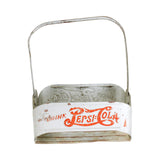 1940's Drink Pepsi-Cola Embossed Metal Bottle Carrier
