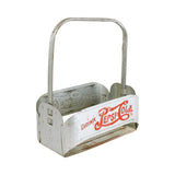 1940's Drink Pepsi-Cola Embossed Metal Bottle Carrier