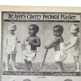 Antique Dr. Ayer's Cherry Pectoral Plaster Advertising Fan