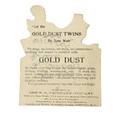 1904 St. Louis World's Fair Gold Dust Twins Hand Fan & 2 - Early 1900's Gold Dust Twins Advertising Cards