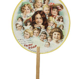 1904 St. Louis World's Fair Gold Dust Twins Hand Fan & 2 - Early 1900's Gold Dust Twins Advertising Cards