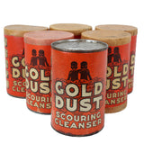6 - Unopened 1930's - Early 1940's 14 Oz Gold Dust Scouring Cleanser Cans
