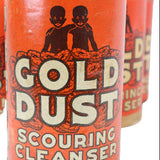 6 - Unopened 1930's - Early 1940's 14 Oz Gold Dust Scouring Cleanser Cans