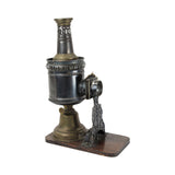 German Antique Brass "Magic Lantern" Kerosine Slide Projector with Over Twenty Colored Slides