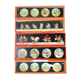 German Antique Brass "Magic Lantern" Kerosine Slide Projector with Over Twenty Colored Slides