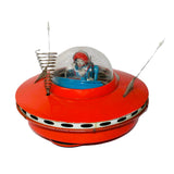 1960’s Yoshiya Japan Battery Powered Flying Saucer With Pilot