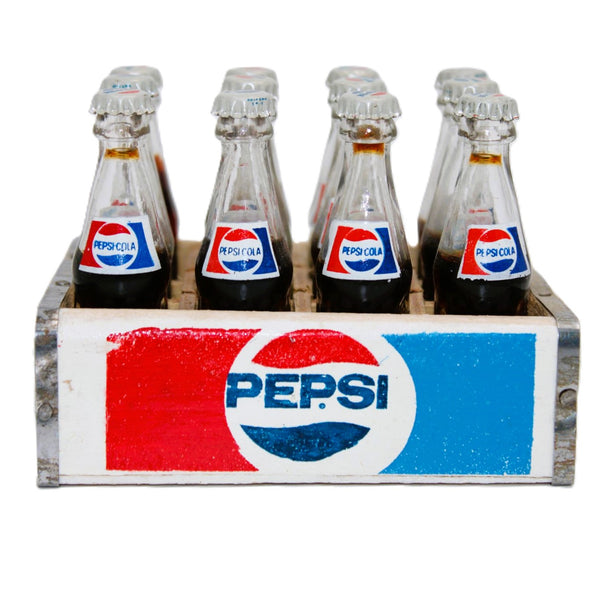 昭和レトロ Pepsi Cola 300ml 瓶 木箱入り 昭和レトロ Pepsi Cola