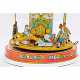 1950’s J. Chein & Co. Tin-Litho Wind-Up Merry-Go-Round