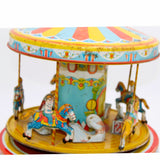 1950’s J. Chein & Co. Tin-Litho Wind-Up Merry-Go-Round