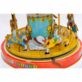 1950’s J. Chein & Co. Tin-Litho Wind-Up Merry-Go-Round