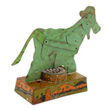 Mid-Century Tin Litho Mechanical Toy Cow