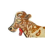 Mid-Century Tin Litho Mechanical Toy Cow