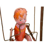 Rare Early 1930’s Louis Marx ‘Tin Litho Tik-Tak Dual Acrobat Wind-Up