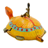 Vintage 1930’s J. Chein Tin Litho Wind-Up Native Riding A Turtle