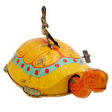 Vintage 1930’s J. Chein Tin Litho Wind-Up Native Riding A Turtle