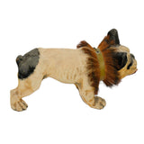 1890’s Antique Paper Mache French Bulldog Nodder/Growler Pull Toy