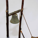 Late 1800’s to Early 1900’s German Man Ringing Bell Wind-Up Automator with Paper Mache Base