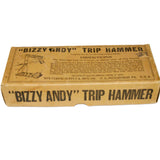 Pre 1920’s “Bizzy Andy” Trip Hammer Toy With Original Box And 5 Original Clay Balls