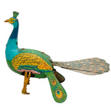 Alps Japan Colorful Wind-Up Tin Litho Peacock