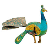 Alps Japan Colorful Wind-Up Tin Litho Peacock