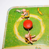 1950’s Lee Toy’s Tin Litho Mechanical Wind-Up Magnetic Playground