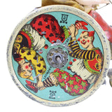 Antique Lehmann Wind-Up Tin Litho Clown on Donkey Cart (Winding Mechanism Not Working)