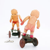 Rare 1930’s Tin Toy Wind-Up Celluloid Boxers (Japan)