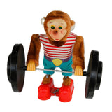 1960’s Japanese Battery Operate Champion Monkey Weightlifter With Box (Not Working)