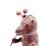 Early Tin Wind-Up Marching Bear With Baton And Bells (Non-Working)