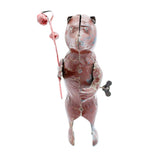 Early Tin Wind-Up Marching Bear With Baton And Bells (Non-Working)