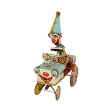 1930’s Artie The Clown In Crazy Jeep Tin Litho Wind-Up