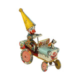 1930’s Artie The Clown In Crazy Jeep Tin Litho Wind-Up