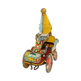 1930’s Artie The Clown In Crazy Jeep Tin Litho Wind-Up